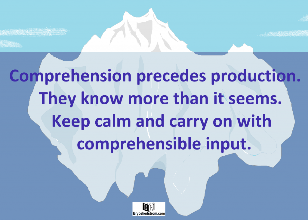 Iceberg Comprehension Precedes smaller